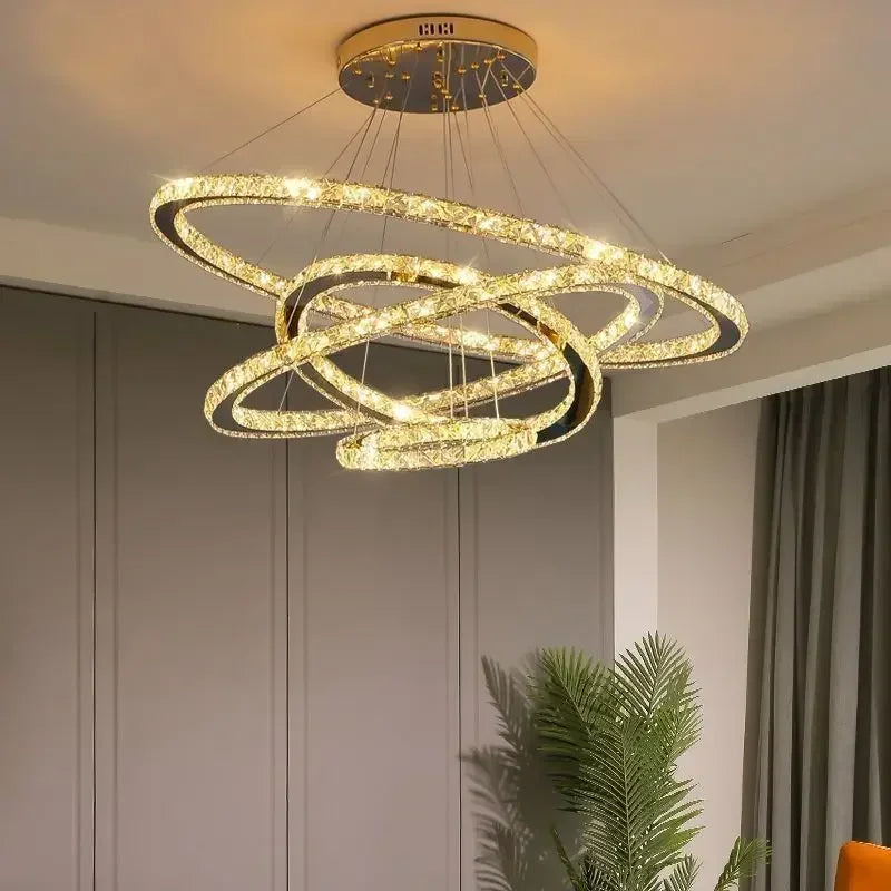 Moonriver Lighting Suspension en cristal modernes pour plafond salon chambre lustre décorations pour la maison suspension lumière lustre