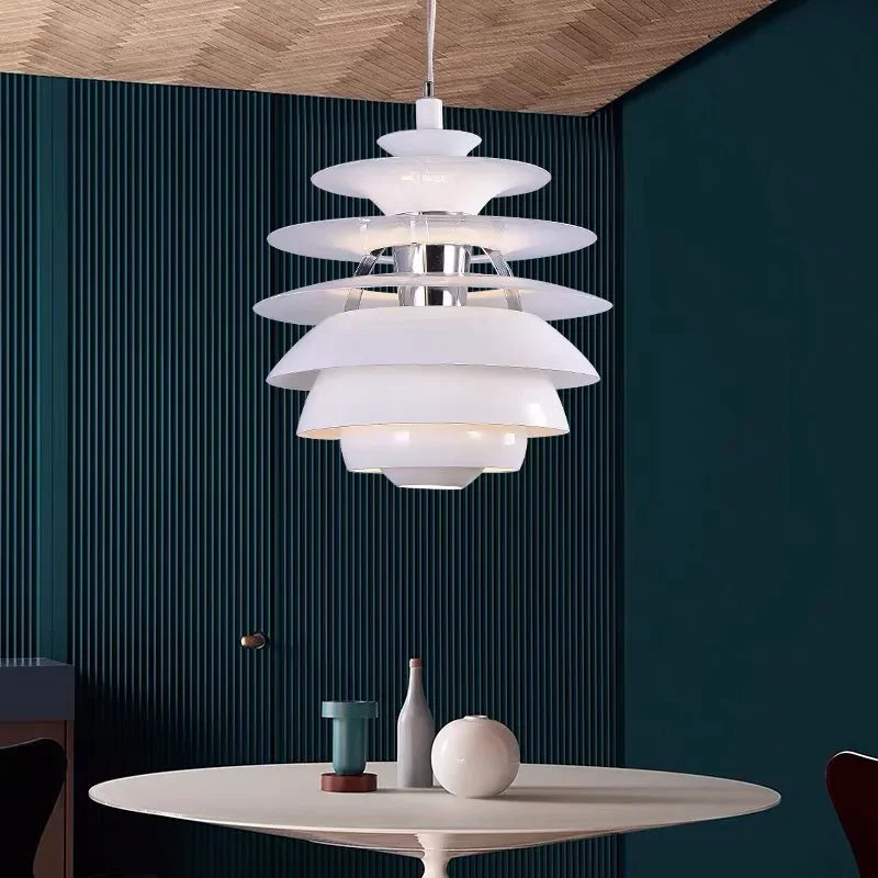 lustre postmoderne design nordique à plusieurs niveaux décoratif