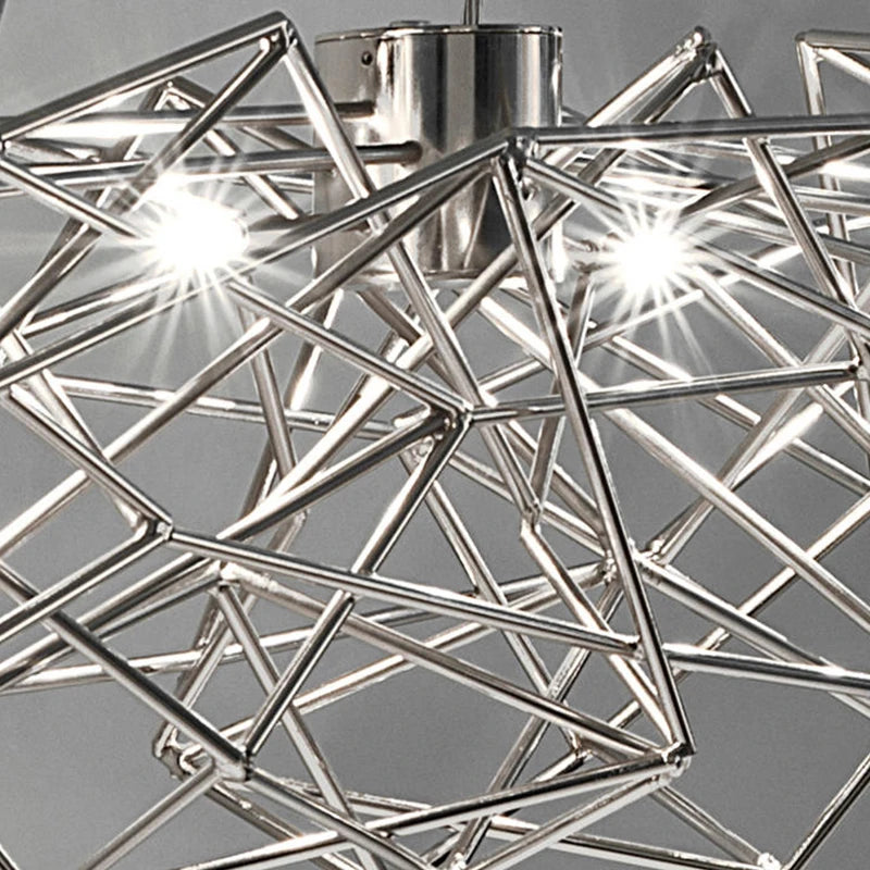 lustre post-moderne de luxe design italien nordique étoile rectangulaire