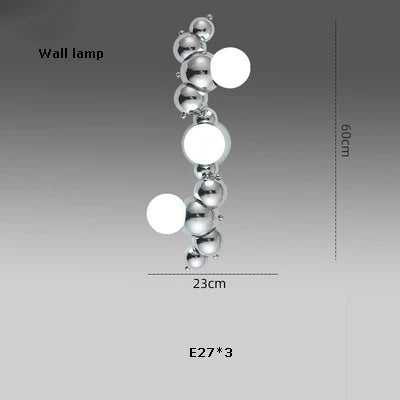 lustre led design moléculaire à intensité variable tendance 2024