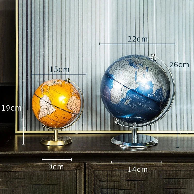 carte du globe rétro pour décoration éducative et géographique