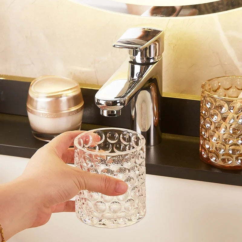 tasse en verre pour bain de bouche accessoires de salle de bain