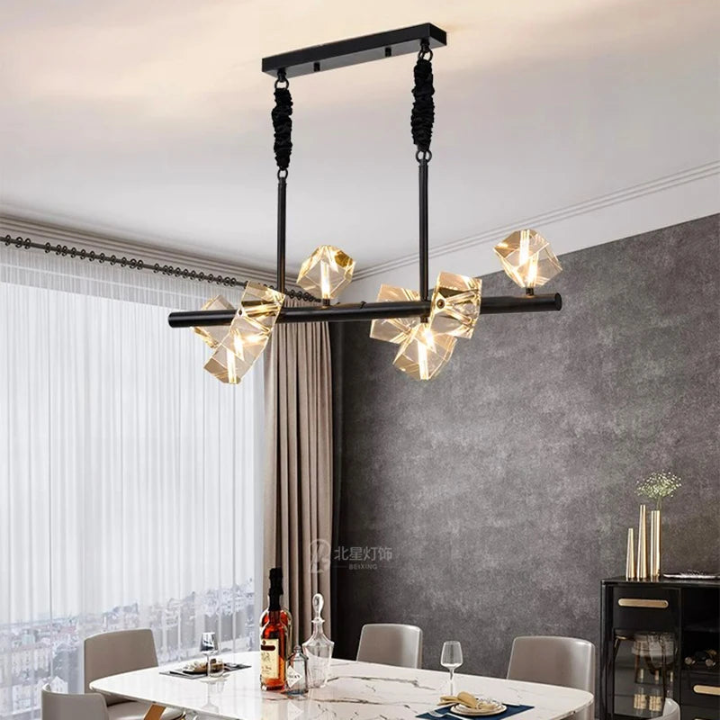 home decorationPendant lights, luxury crystal living room chandelier, dining room Pendant lamp, ceiling light, indoor lighting