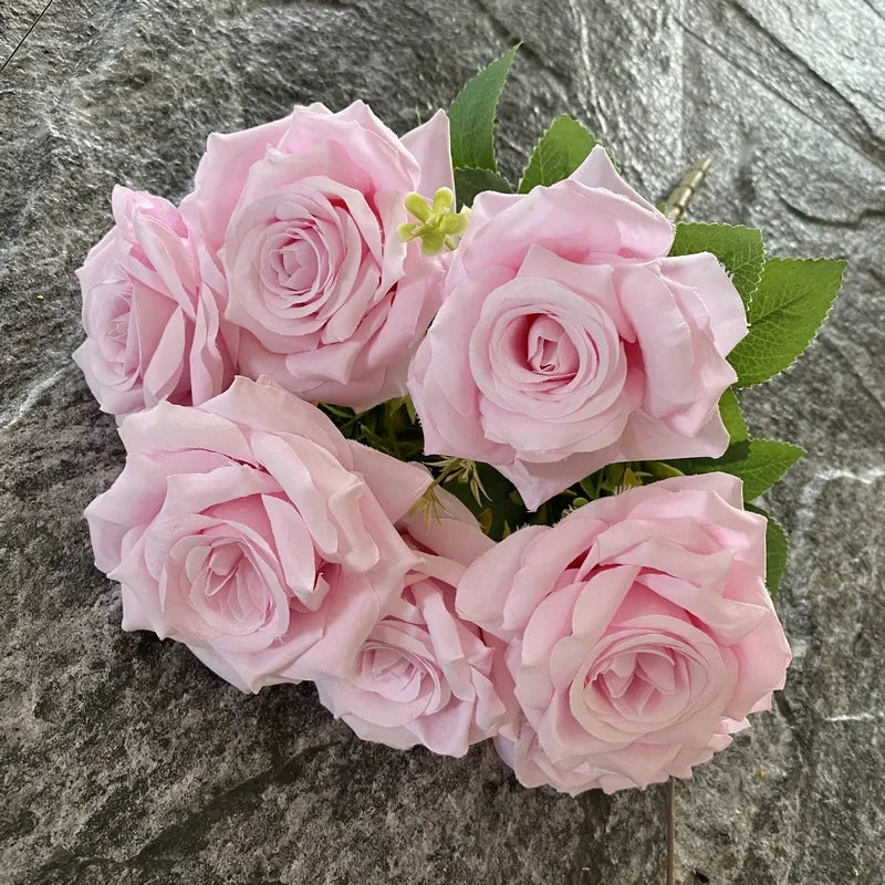 bouquet de roses artificielles décoratives pour événements et salles