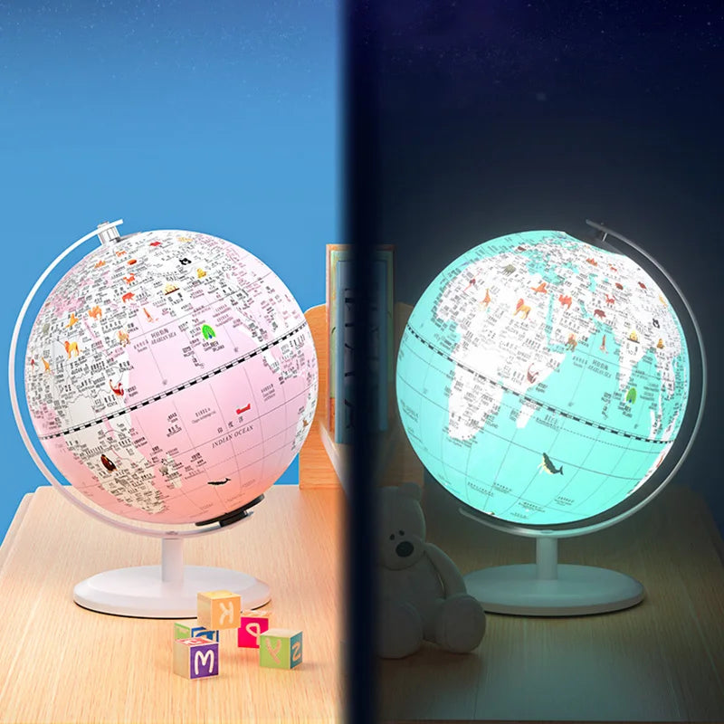 globe lumineux décoratif pour apprentissage et cadeaux créatifs