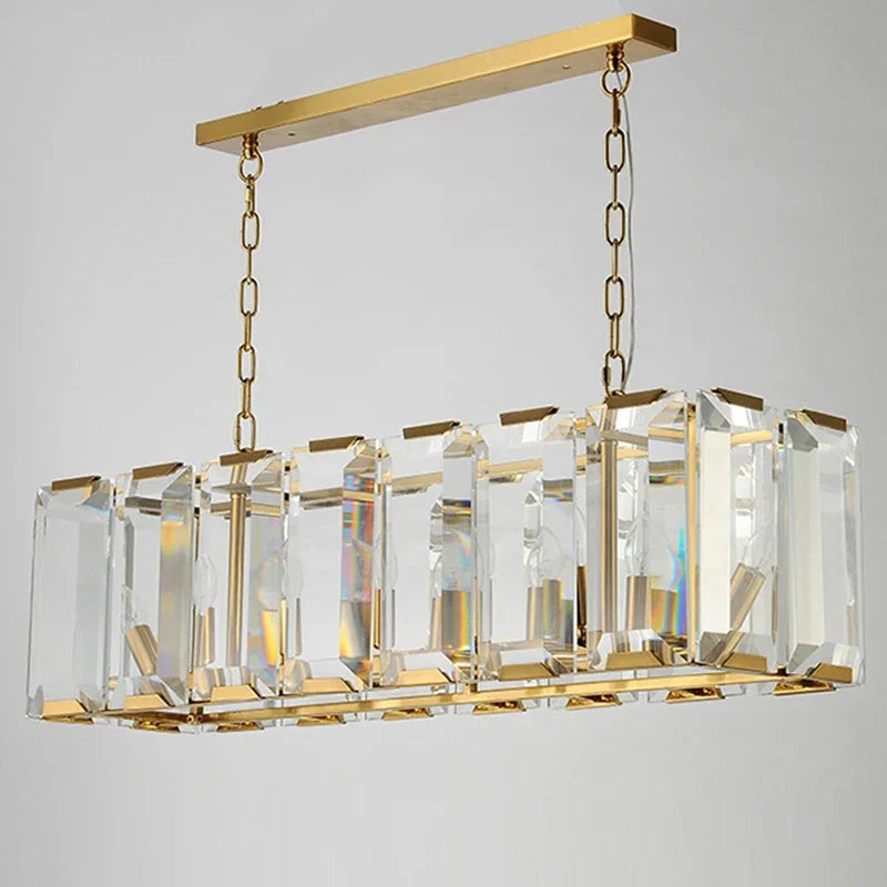 lustre en cristal de luxe moderne design éclairage suspendu