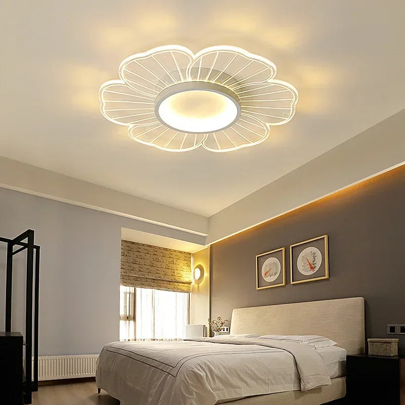 lustre moderne à leds pour décoration intérieure élégante