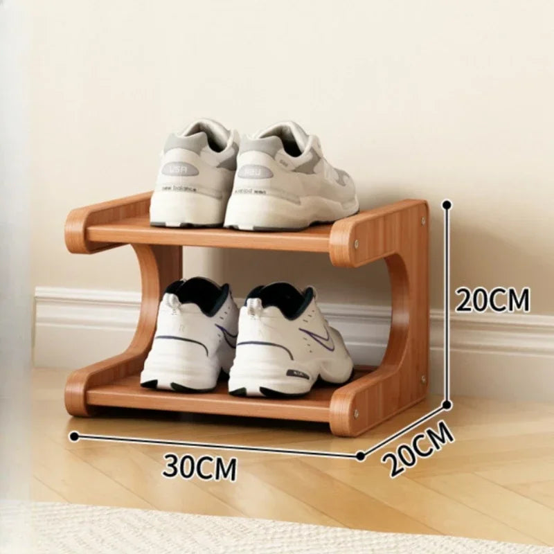 etagere de rangement a chaussures en bois multicouches resistente à lhumidité