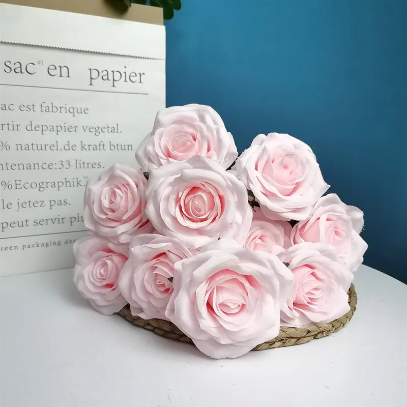 bouquet de roses artificielles pour mariage et décoration intérieure