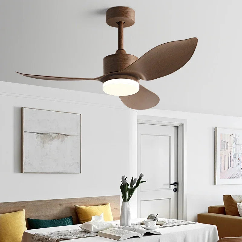 ventilateur de plafond moderne avec télécommande et lumières intégrées