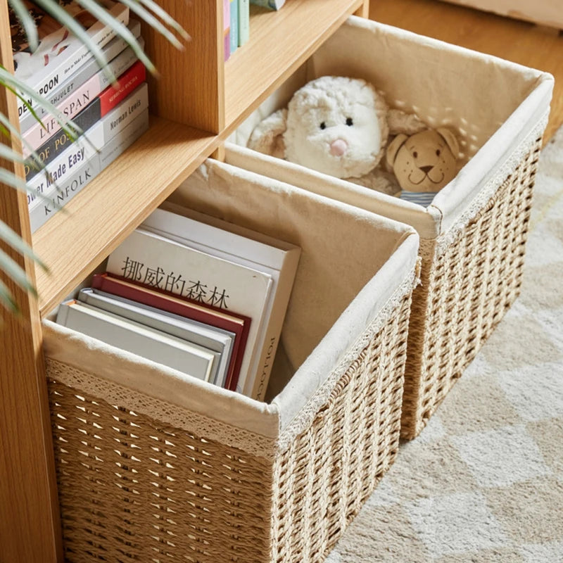 panier de pique-nique en osier pour rangement divers