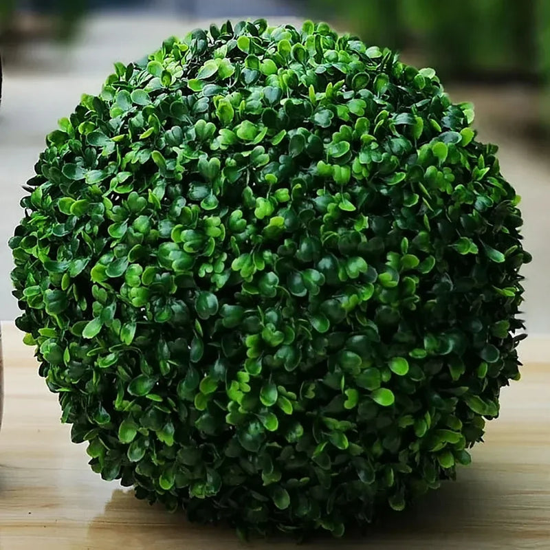 plante artificielle boule verte topiaire pour décoration intérieure et extérieure