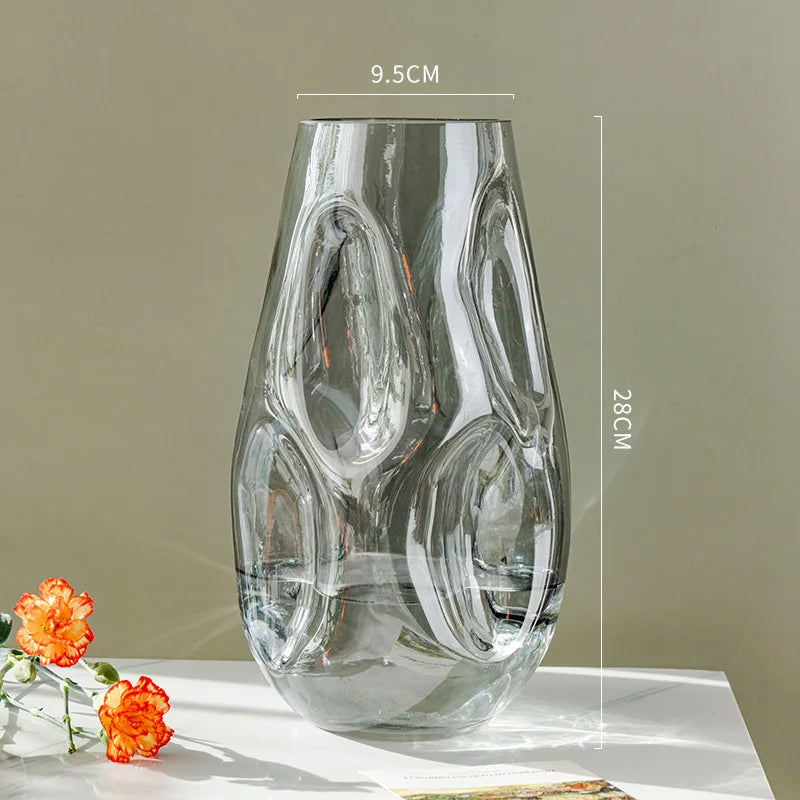 vase en verre pour arrangement floral décoration moderne