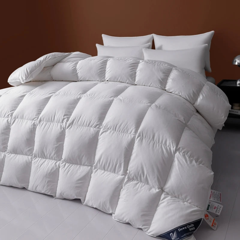 couettes de luxe en duvet d'oie ultra douces pour toutes les saisons