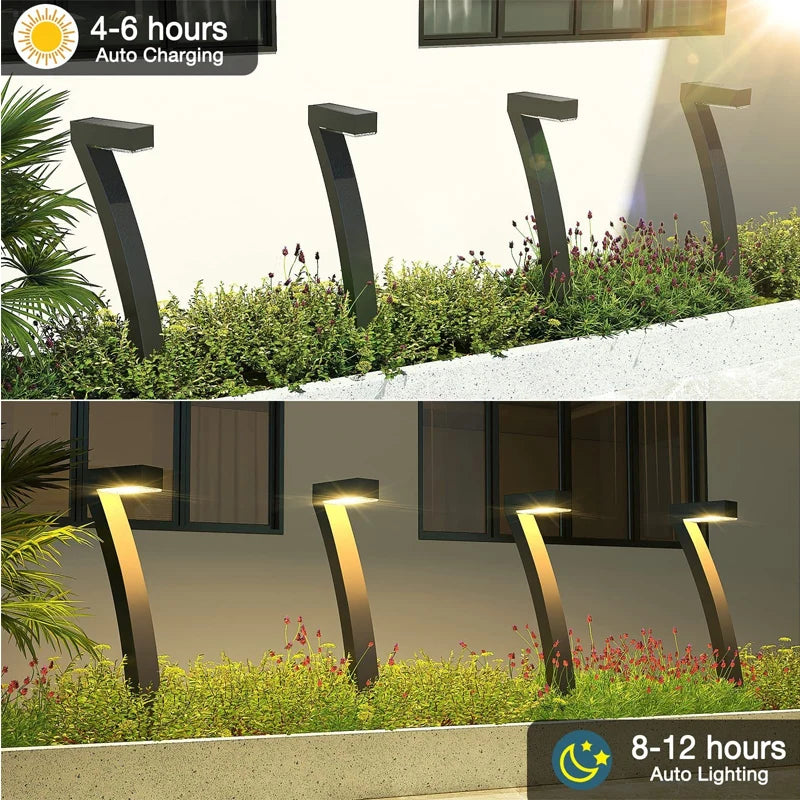 lot de lampes solaires led pour jardin éclairage extérieur décoratif