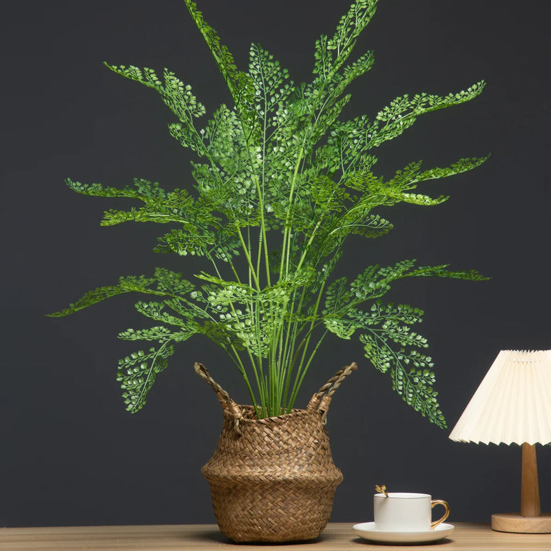 grandes fausses plantes palmier monstera et fougère décoration jardin