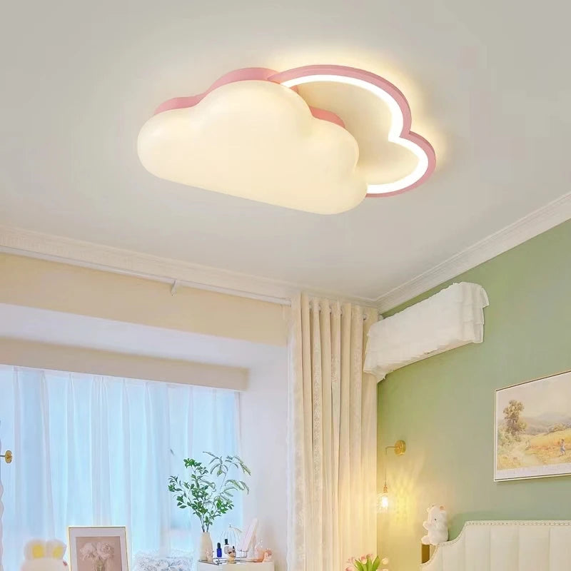 plafonnier nuage arc-en-ciel pour chambre enfant romantique et douce