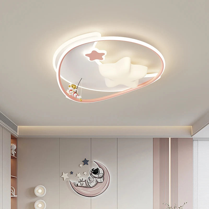 lampe de chambre enfant moderne à protection des yeux étoile créative