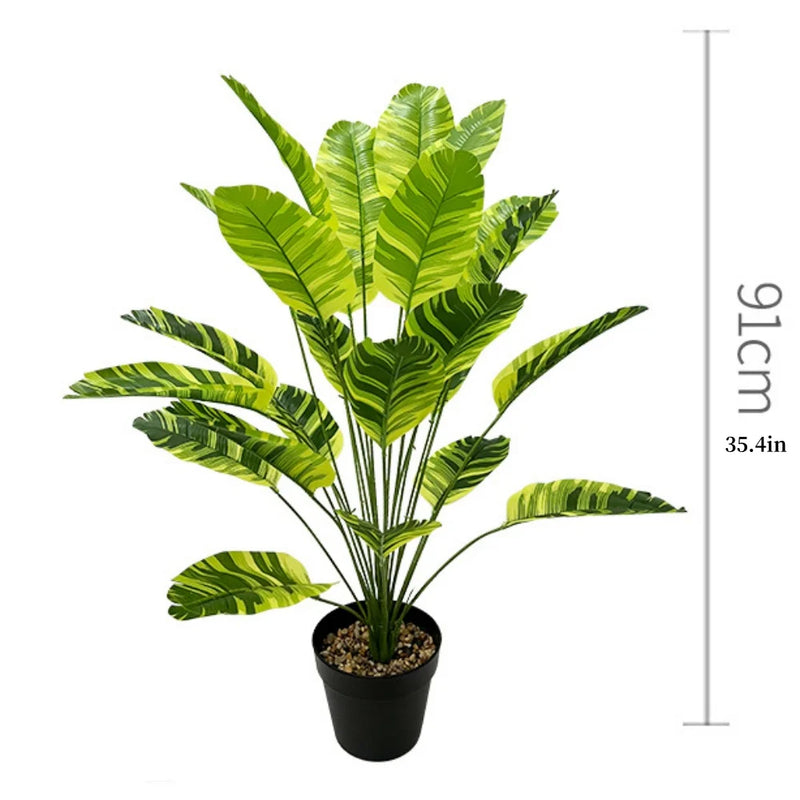 plante artificielle palmier plantain pour décoration intérieure et extérieure