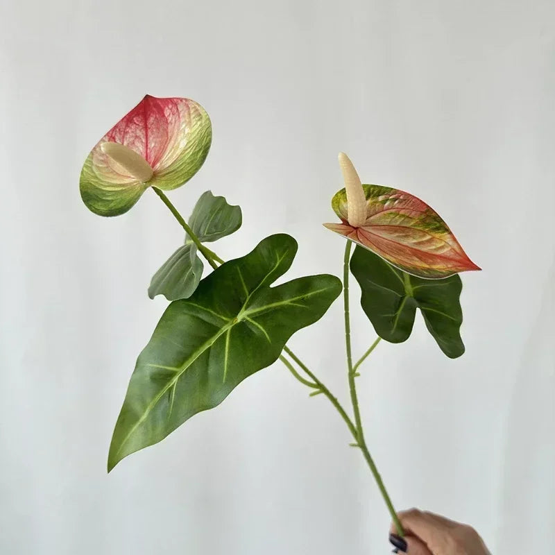 fleurs artificielles anthurium pour décoration de fête et vacances