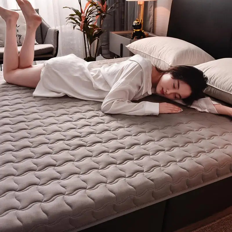 surmatelas en coton éponge pour lit king size et coussin de sol