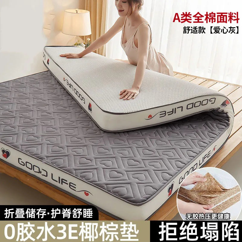 matelas doux en coton coco avec protection ergonomique pour le dos