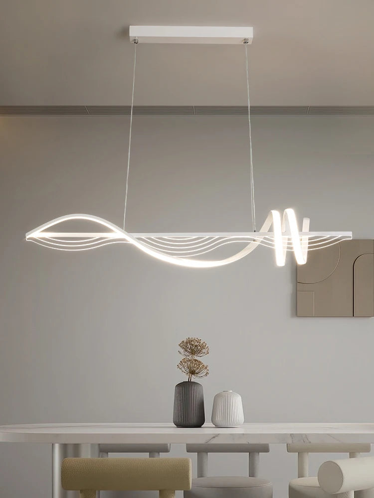 lustre led moderne suspension design minimaliste pour intérieur