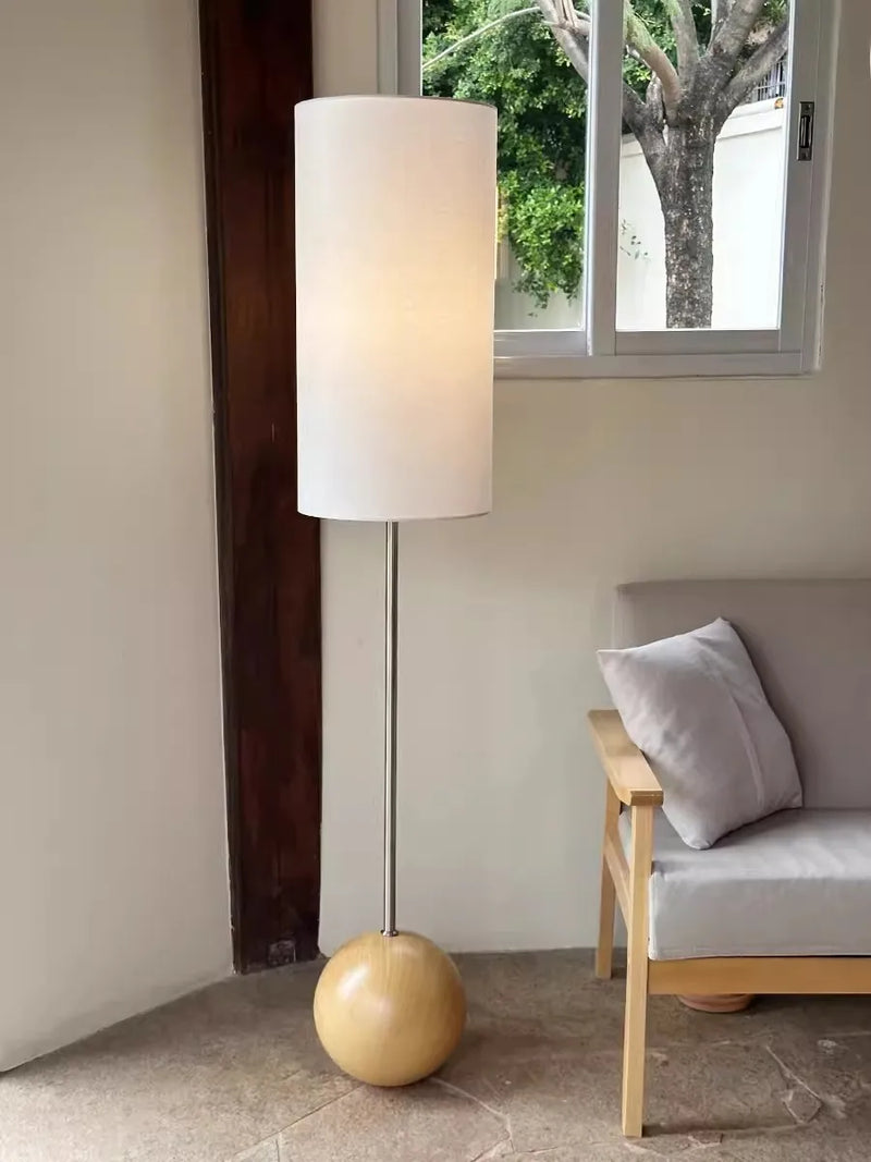 lampadaire moderne japonais avec télécommande pour éclairage chaleureux