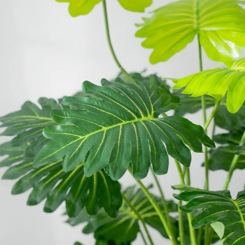 grandes plantes artificielles monstera palmier tropical pour décoration extérieure