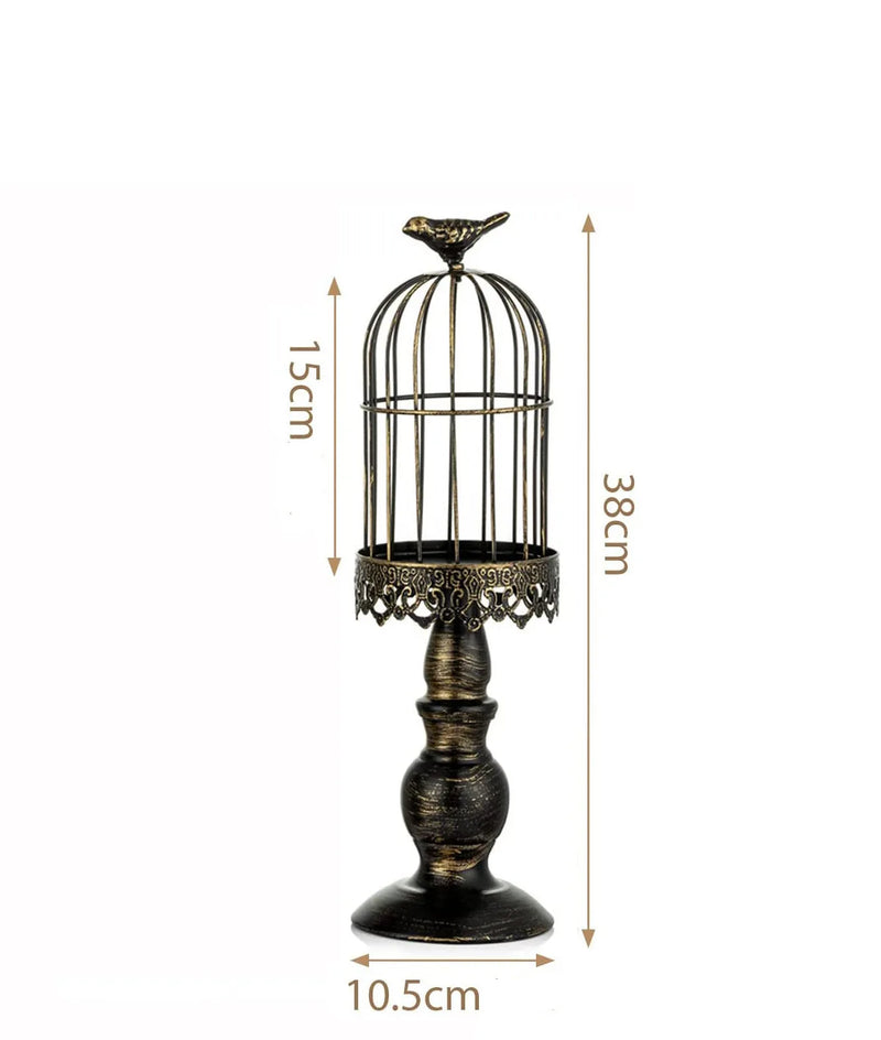 lustre cage à oiseaux rétro pour dîner romantique et mariage