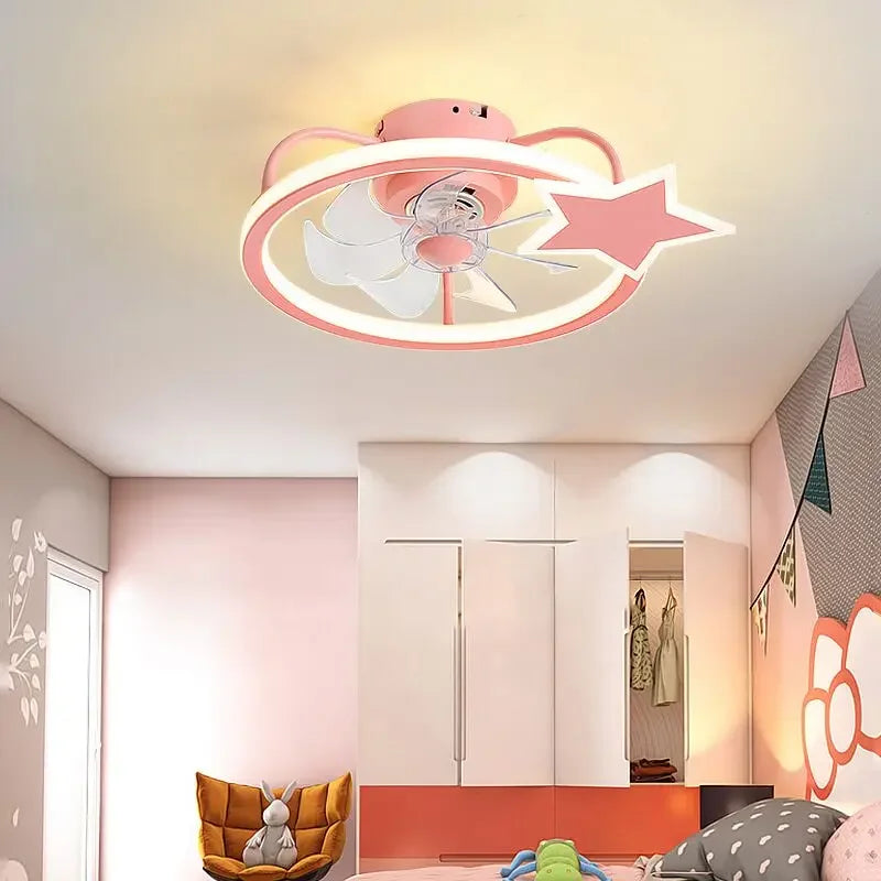 ventilateur de plafond intelligent avec lumières et télécommande