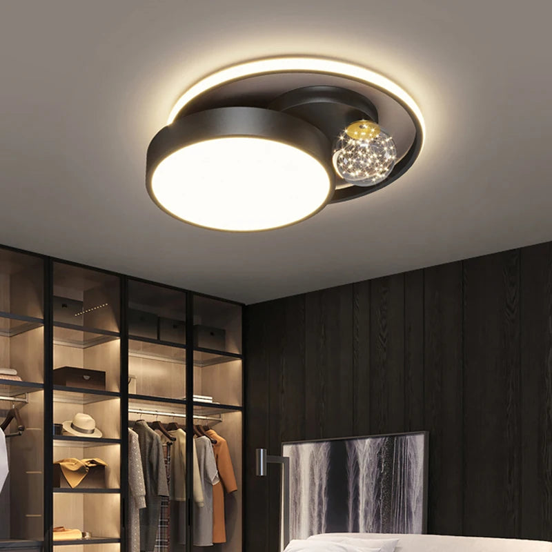 plafonnier led circulaire design nordique pour intérieur moderne