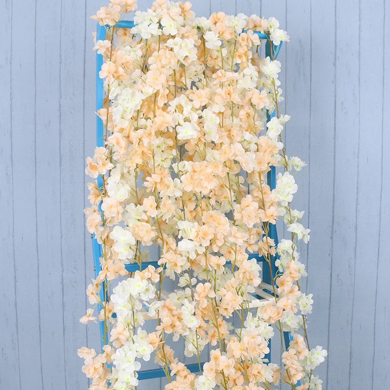 guirlande de fleurs artificielles pour décoration de mariage et intérieur