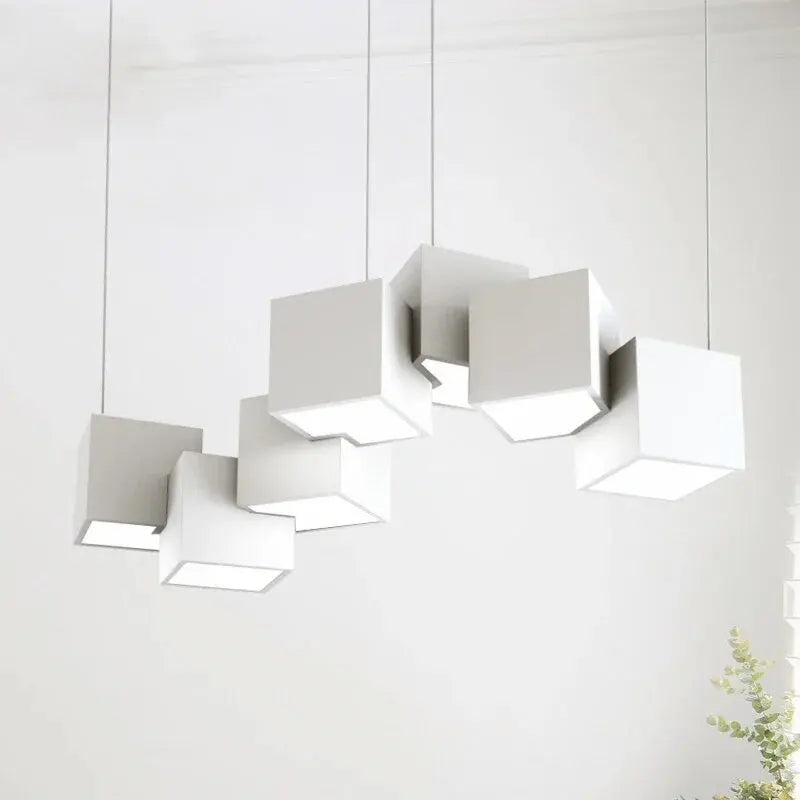 2024 Magic Cube Led Creative Pendant Light Ceilng Hanging Lamp for Dining Room Living Room Light Fixture Samsarah Lighting