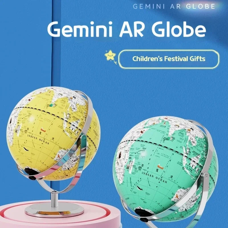 globe lumineux éducatif carte du monde décoration géographie