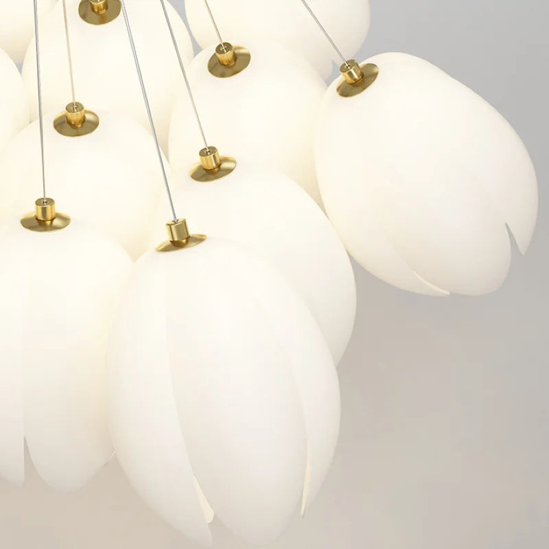 lustre moderne tulipe sandyha suspension led lampara soffitto