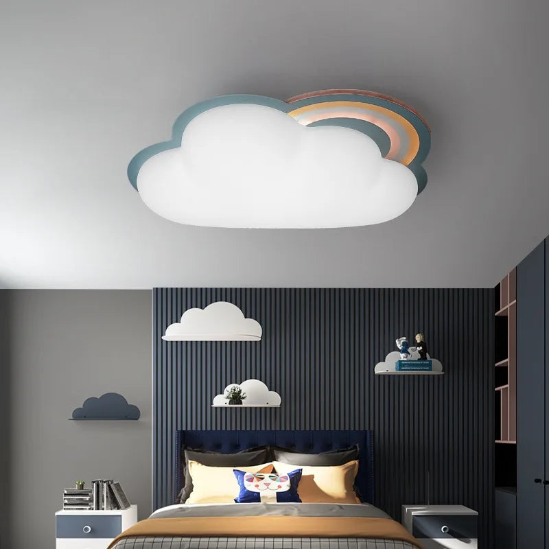 plafonnier nuage pour chambre de bébé garçon fille décor éclairage