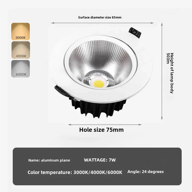 spot led encastré pour éclairage intérieur moderne et élégant