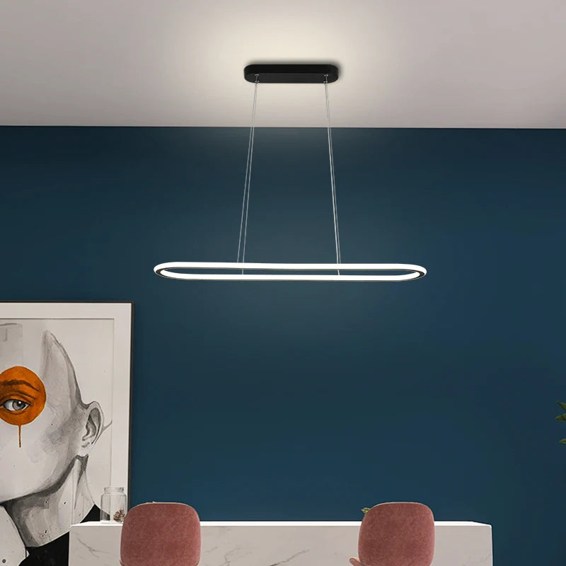 suspension LED design nordique minimaliste tête unique