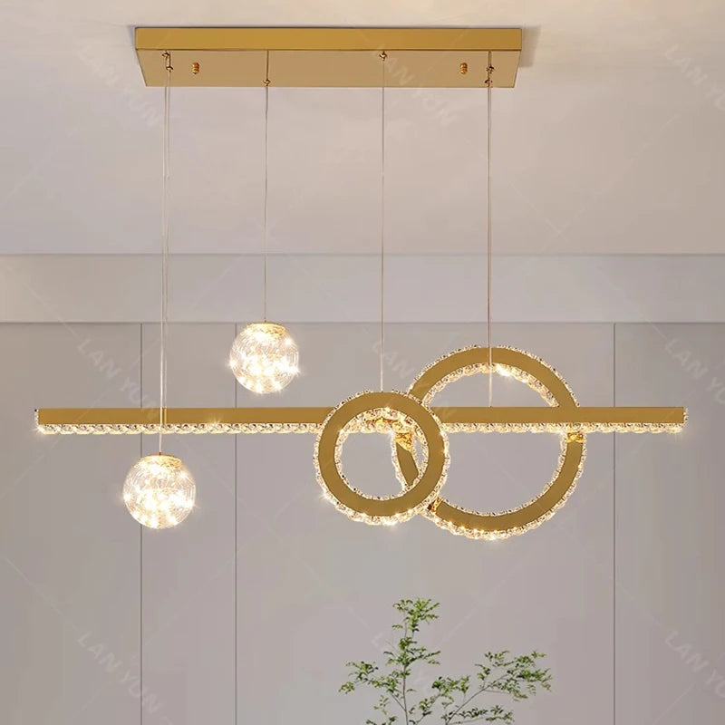 lampes de décoration modernes en cristal intelligent pour intérieur