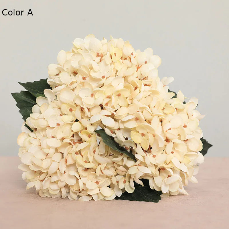 lot de 3 fleurs artificielles d'hortensia pour décoration de mariage