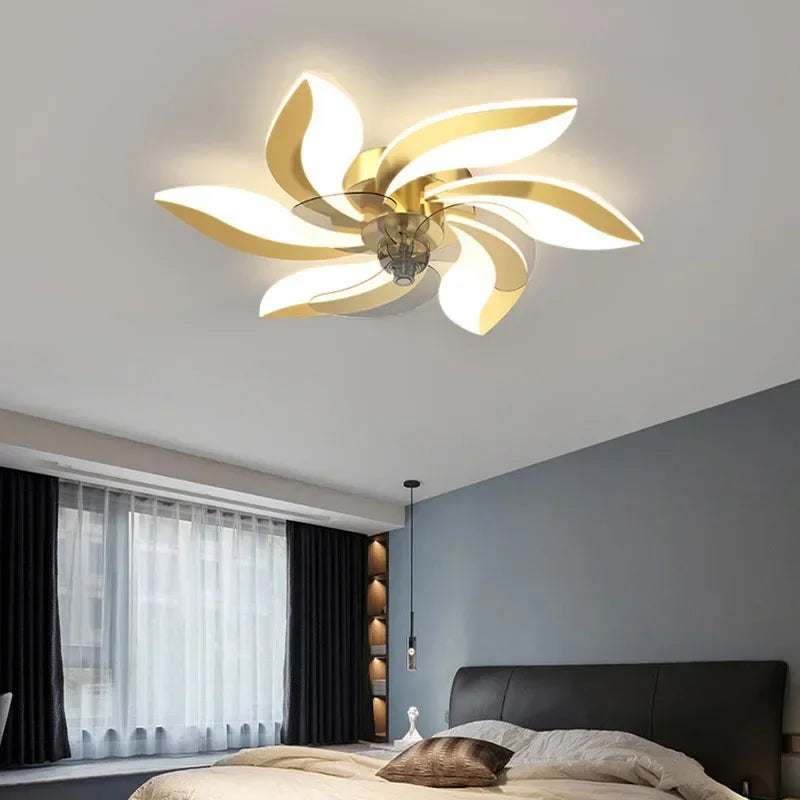 plafonnier ventilateur avec lumière et télécommande pour intérieur