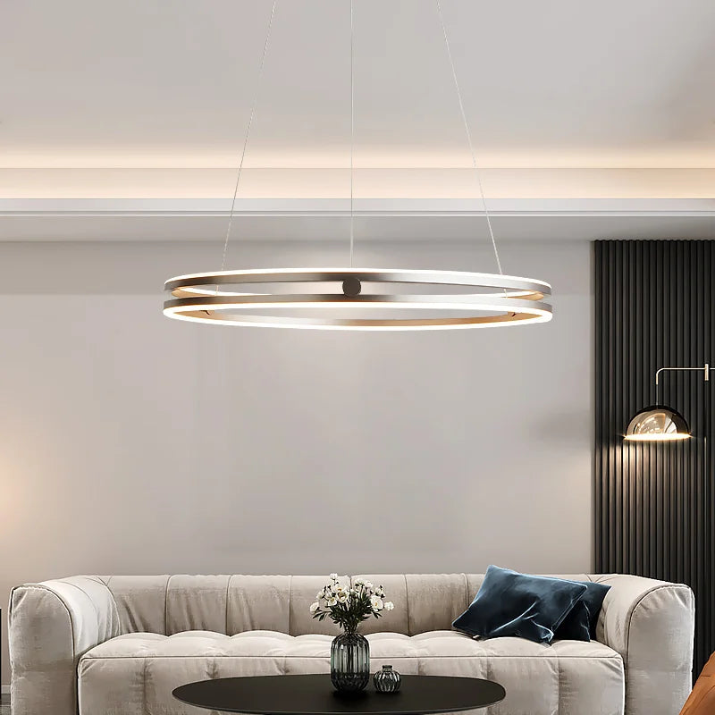 lustre circulaire moderne design créatif pour intérieur lumineux