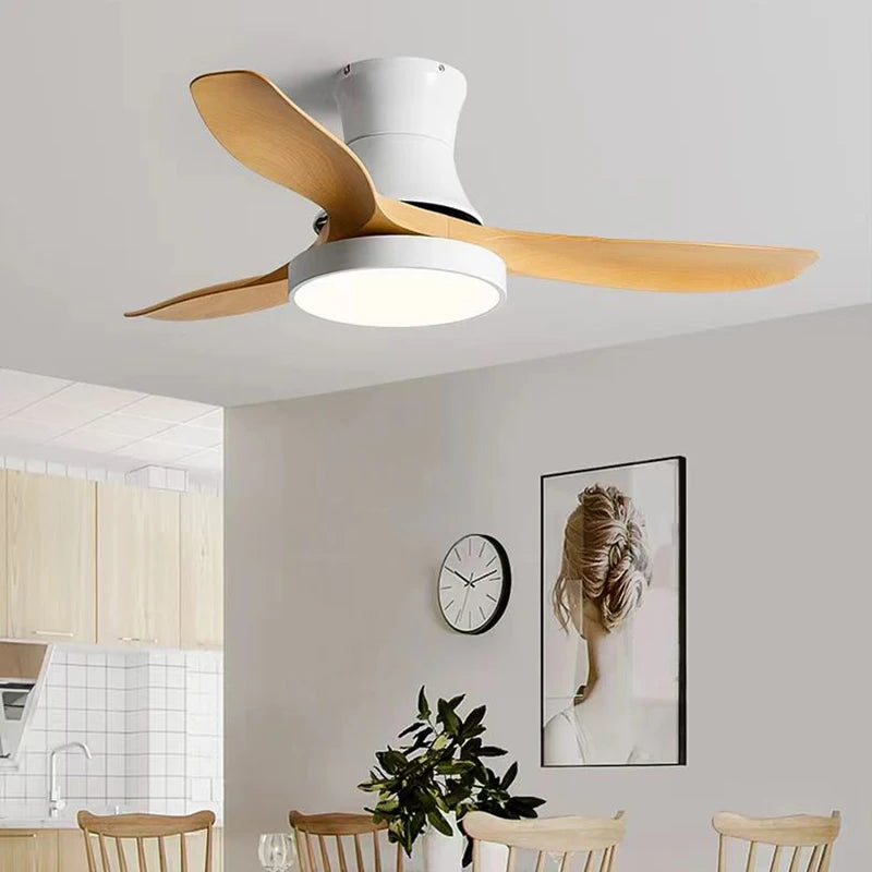 ventilateur de plafond moderne avec lumière design pour intérieur