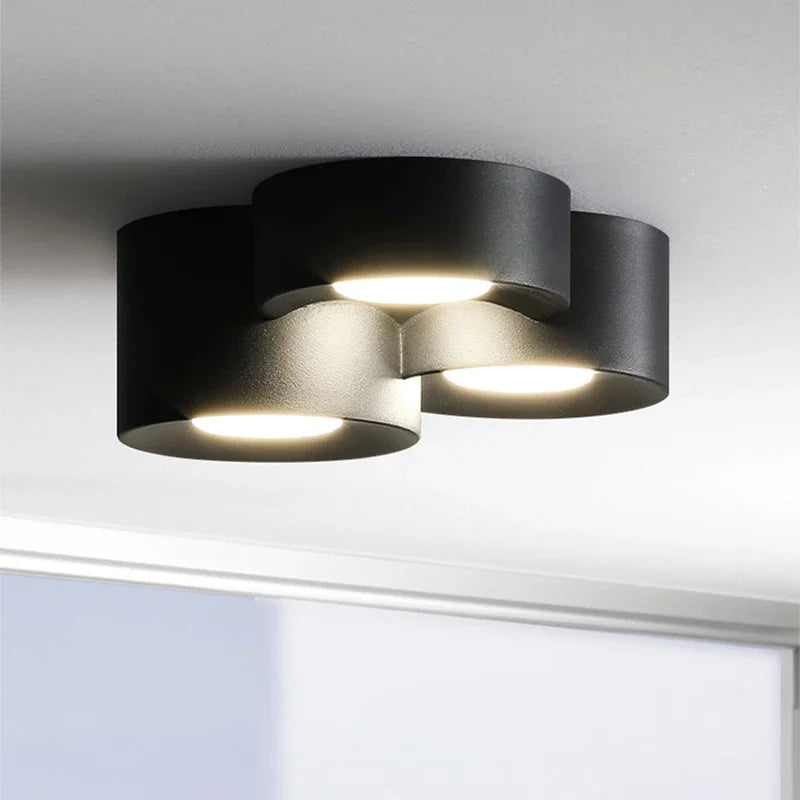 lustre nordique led cylindre projecteur pour décoration intérieure