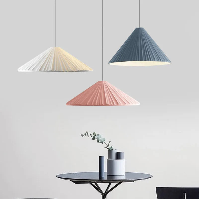 lustre led moderne en forme de chapeau pour éclairage intérieur