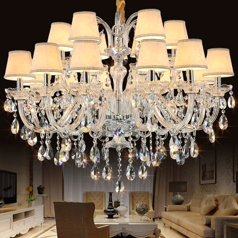 lustre en cristal moderne pour une décoration luxueuse