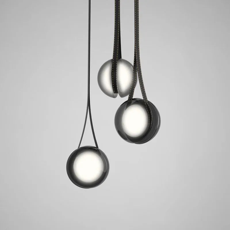 lustre créatif yoyo design nordique en verre pour décoration moderne