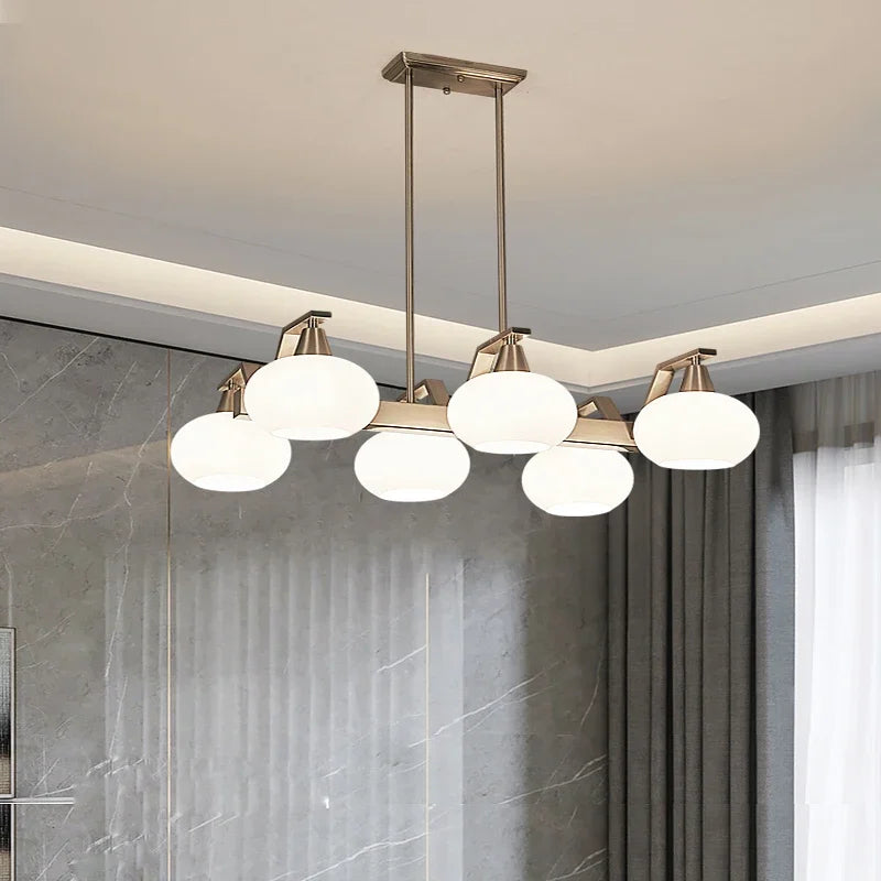 lustre moderne en métal avec éclairage led décoratif