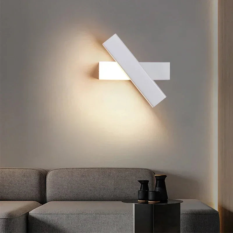 applique murale led moderne rotative pour décoration intérieure